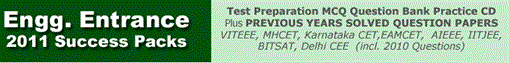 Engineering Entrance Exam Question Bank CD and Previous Years Question Papers  with Solutions