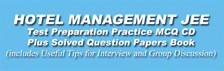 Hotel Management Entrance Exam Question Bank CD and Previous Years Solved QUestion Papers Book