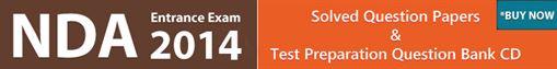 NDA Exam Question Papers  - Sample Question Bank For PRactice