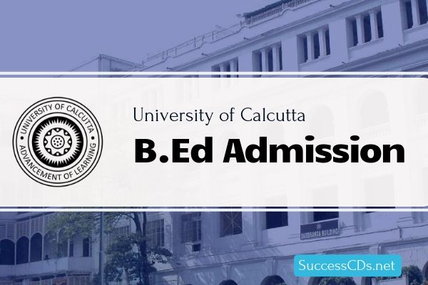 calcutta university bed admission 2019
