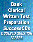 Bank Clerical Written Solved Question Papers and Test Preparation Question CD