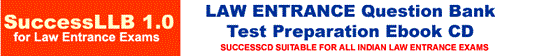 Law Entrance Test Preparation Question Bank CD