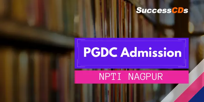 npti pg diploma admission 2021