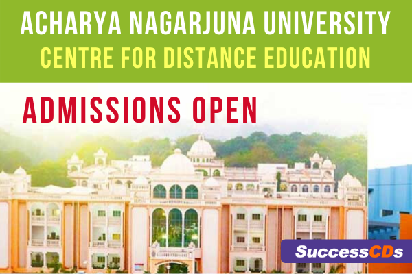 acharya nagarjuna university distance admission