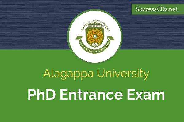 online application for phd in alagappa university