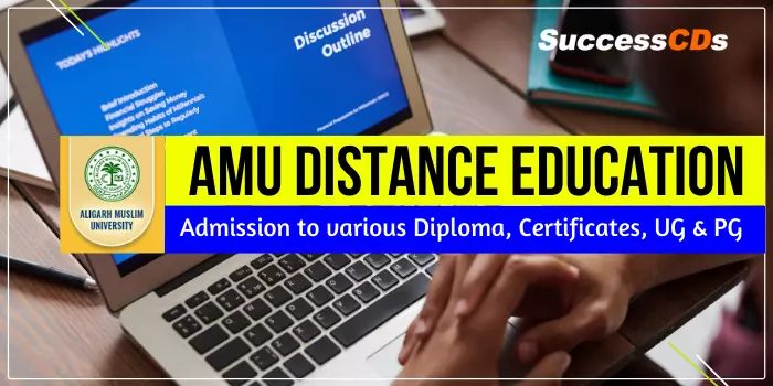 amu distance education admission