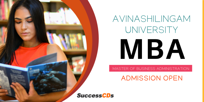 avinashilingam universityt mba admission 
