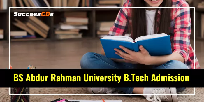 bs abdur rahaman university b.tech admission