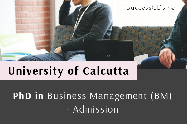 calcutta university phd admission 2019