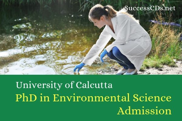 calcutta university phd environmental science admission