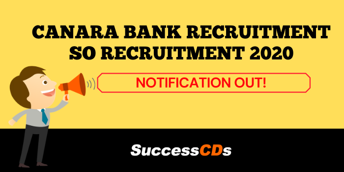 canara bank recruitment