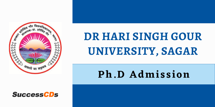dr hari singh gour university phd admission