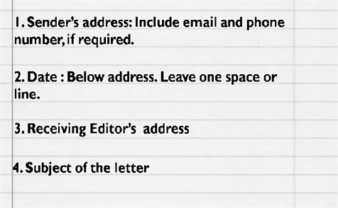 how to format a letter to the editor
