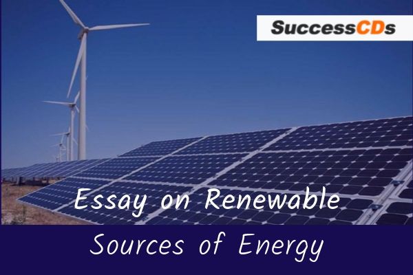 essay on renewable sources of energy