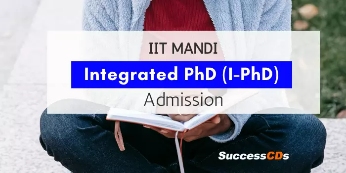iit mandi msc and integrated phd admission