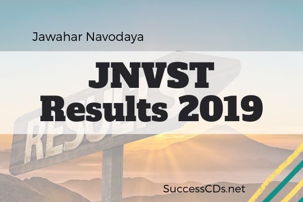 Jnvst Results 2019 Jawahar Navodaya Vidyalaya Selection
