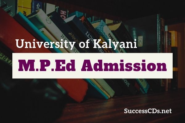 kalyani university mped admission