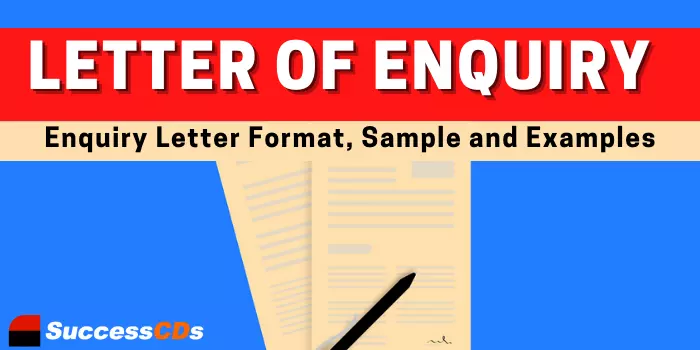Letter of Enquiry Class 10