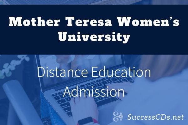 mother teresa womens university distance education admission