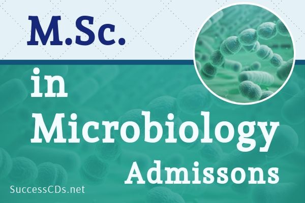 msc microbiology admissions