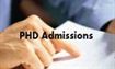 phd admission