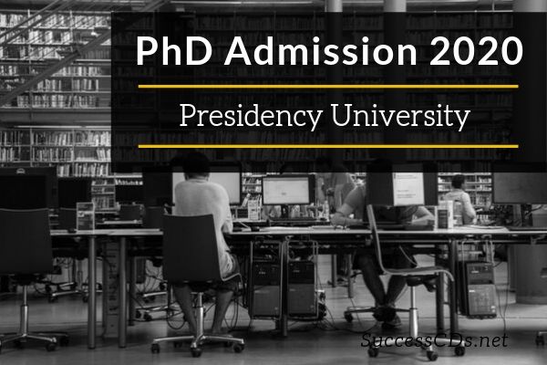 phd admission presidency university