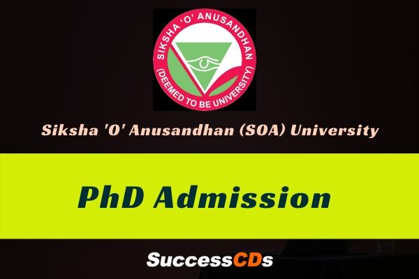 siksha o anusandhan university phd admission