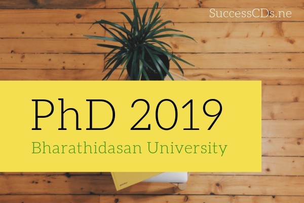 bharathidasan university phd 2019