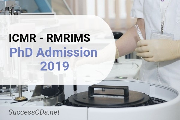 icmr phd admission 2019