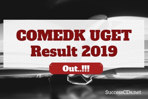 comedk uget result 2019