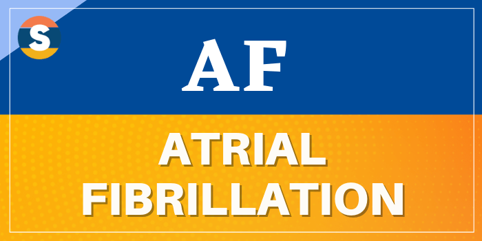 Full form of AF is Atrial Fibrillation
