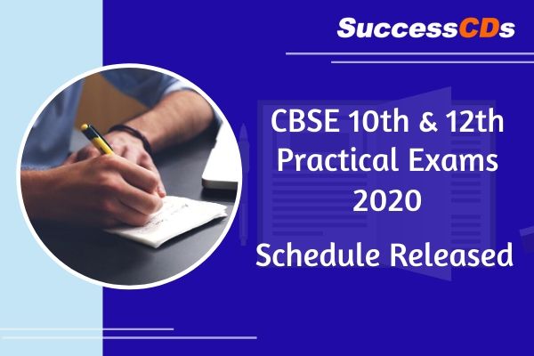 CBSE Class 10 and 12 Board Practical Exam Schedule