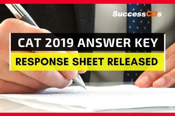 cat 2019 answer key response sheet released