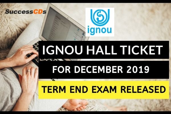 ignou hall ticket for december 2019
