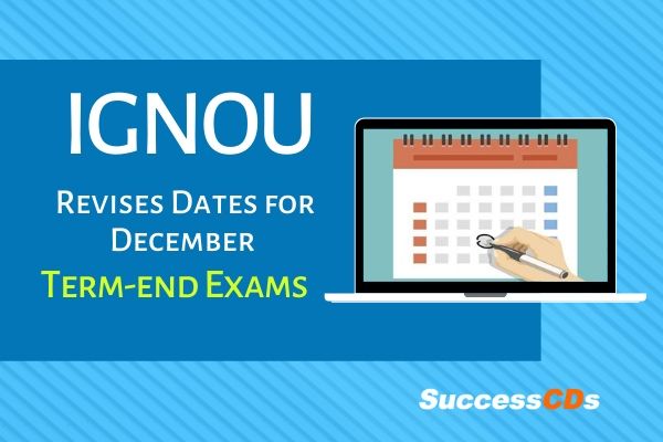 ignou revised date sheet for december 2019