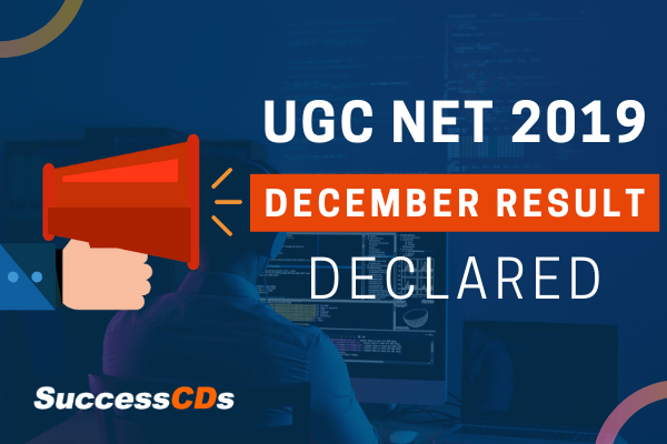 ugc net 2019 december result declared