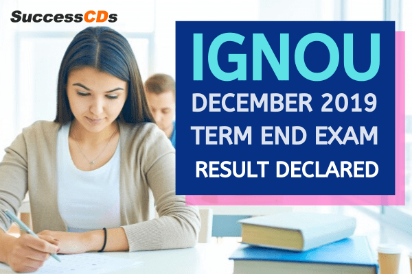 ignou december term end exam result declared