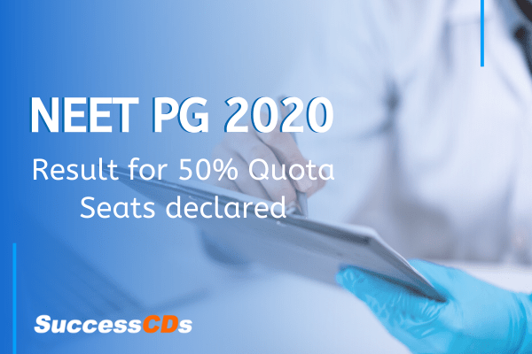 neet pg result 2020 declared