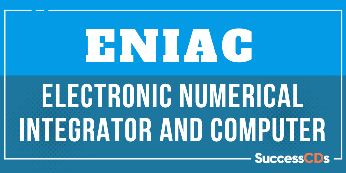 Electronic Numerical Integrator and Computer