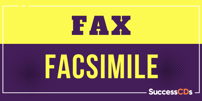 Full Form of FAX, What is the Full form of FAX ?