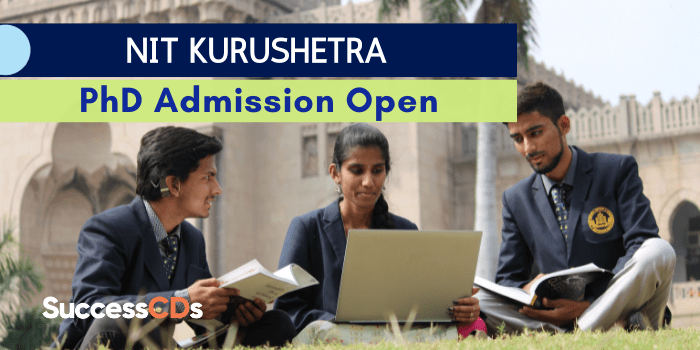 NIT Kurushetra PhD Admission 2021