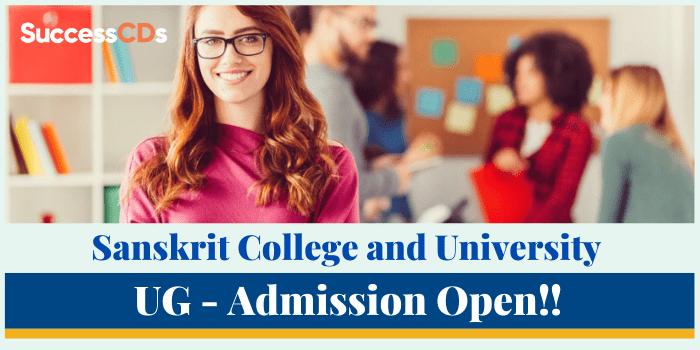 Sanskrit College and University UG Admission 2021