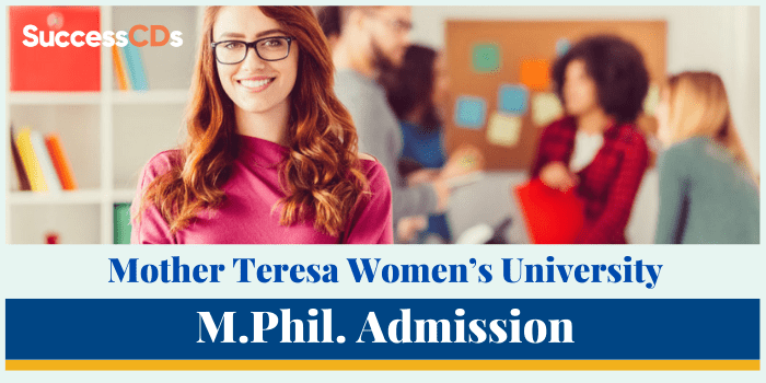 Mother Teresa Women’s University M.Phil Admission 2021