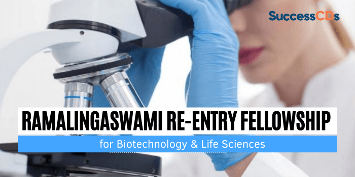 Ramalingaswami Re-Entry Fellowship 2021