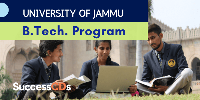 University of Jammu announces Admission to B.Tech (Computer Science and Engineering) and B.Tech (Civil Engineering) Program 2021 University of Jammu B.Tech Admission 2021 - University of Jammu has invited online applications from eligible candidates for admission to 4-years B.Tech (Computer Science and Engineering) and B.Tech (Civil Engineering) Program for the Academic Session 2021-22 Program Offered B. Tech (Computer Science and Engineering) B. Tech (Civil Engineering) Intake 60 seats in each stream (Admissions open for left over seats) University of Jammu B.Tech Admission 2021 Important Dates Commencement of submission of Application form through Email: 01st November 2021 Last Date for Submission of Application Form on the Email: 08th November 2021 Eligibility Criteria for University of Jammu B.Tech Admission 2021 Passed Hr. Sec. Part II (10+2) with 50% (General Candidates) and 45% for the reserved categories from J&K Board of School education or any recognized board with Physics, Chemistry and Mathematics Candidates who have appeared at the final year/ semester exams and are awaiting results are also eligible to apply. University of Jammu B.Tech Admission 2021 Application Process Eligible candidates can apply online through the official website https://jammuuniversity.ac.in/ After filling the application form candidates have to make a single PDF file of the form along with all the required relevant documents and submit the application form through Email at uietkc@gmail.com. For further details and updates visit website www.kathuacampus.in Selection Process The Selection lists of the candidates (for the left over seats) shall be notified later on the dates decided by the competent authorities of the University of Jammu For more details and to apply online, please visit the official website