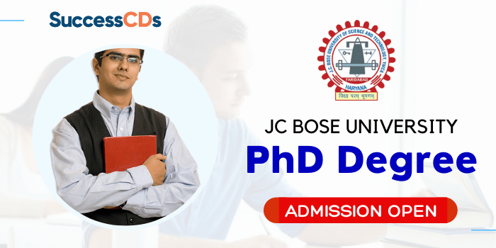 JC Bose University PhD Admission 2021