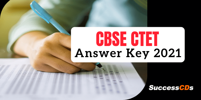 cbse ctet answer key 2021 released