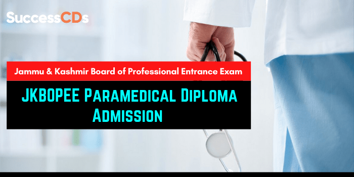 jkbopee paramedical diploma admission