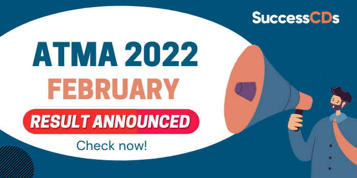 ATMA 2022 February result announced, steps to check