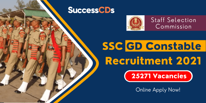 SSC Constable (GD) and Rifleman (GD) Recruitment 2021